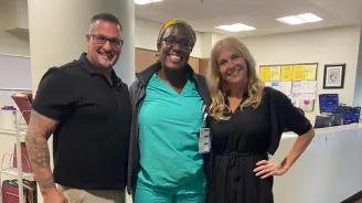 Gary Giovia, Dr. Astrid Pilgrim, Laura Giovia