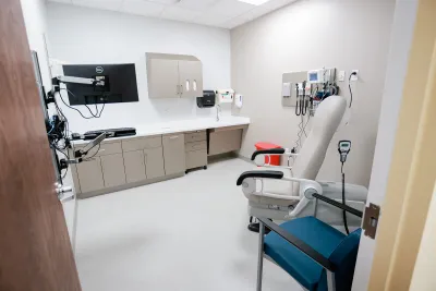 Interior of the examination rooms at Wesley Chapels expansion.