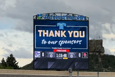 DCSD, AdventHealth Stadium Naming Scoreboard