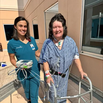 Palm Coast woman celebrates 65th birthday at AdventHealth after surviving two cardiac arrests