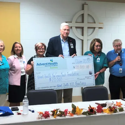 AdventHealth New Smyrna Beach Auxiliary Donates $20,000 Hospital Foundation