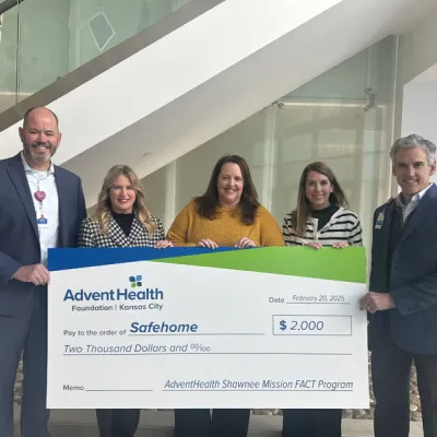Safehome presented with $2,000 check