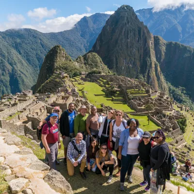 Group shot at Machu Picchu