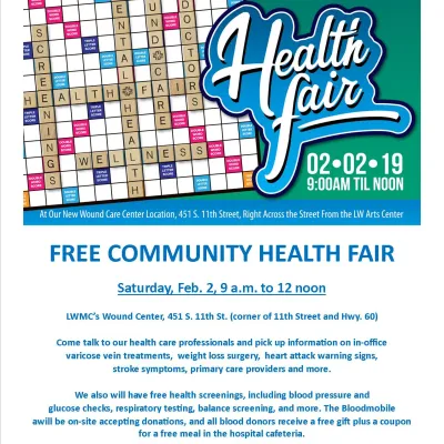 2019 Health Fair Flyer