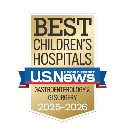 AdventHealth for Children is recognized as the best pediatric gastroenterology and GI surgery program in Central Florida according to U.S. News & World Report.