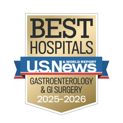 AdventHealth Orlando is recognized as the best hospital in Greater Orlando for gastroenterology and GI surgery by U.S. News & World Report. 