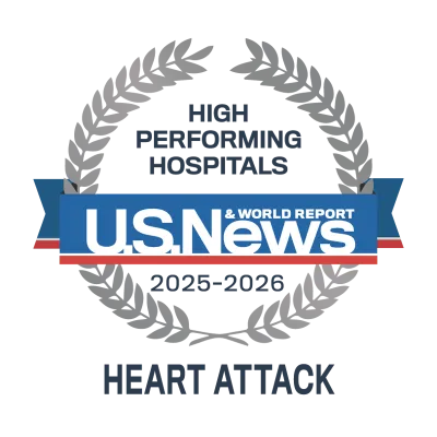 AdventHealth Orlando is recognized by U.S. News & World Report as a high performing hospital.