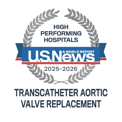 AdventHealth Orlando is recognized by U.S. News & World Report as a high performing hospital.