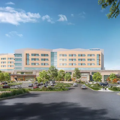 Rendering of AdventHealth new hospital in Buncombe County.