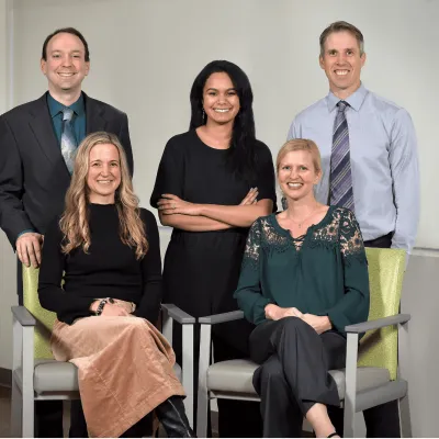 Lombard Practice Team: Drs. Graziano, Ranganathan, Friedl. Sitting left to right: Drs. Kulig and Evans