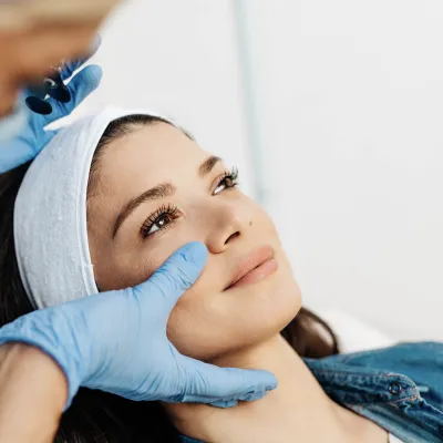 Woman Receiving Fillers on Her Face