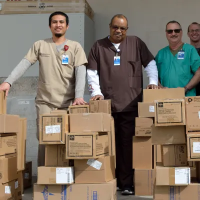 Clinic Supplies Donation to Local Schools