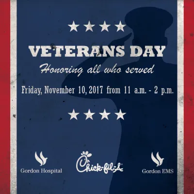 A flyer for a Veteran's Day event