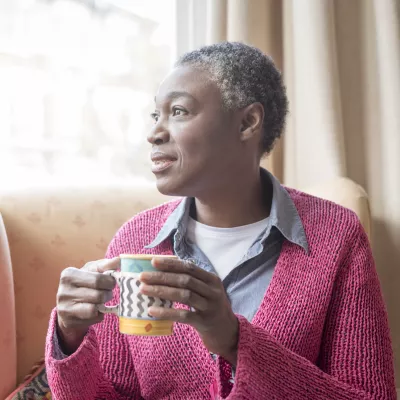 Mature Woman at Window