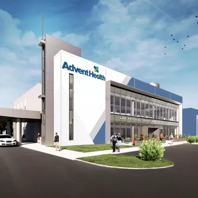 A 3-D render of AdventHealth Clermont Health Park