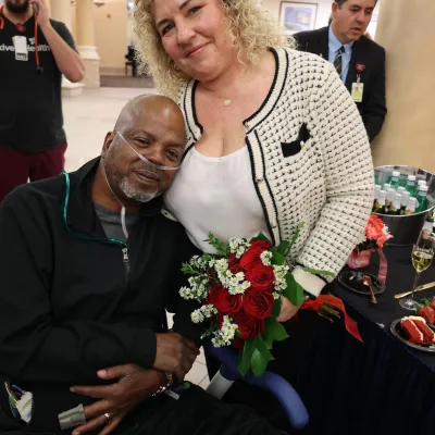From hospital bed to wedding vows