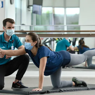 Sports Medicine Trainer and Patient