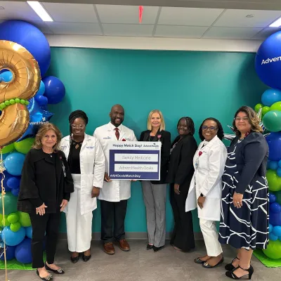 AdventHealth Ocala leaders joined Family Medicine Program leaders celebrated the new residents