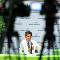 AdventHealth doctor discusses coronavirus on camera