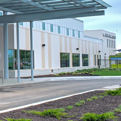 Exterior of a building.