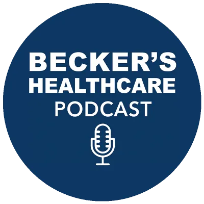 The logo for Becker's Healthcare Podcast
