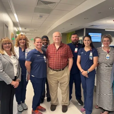AdventHealth Clermont ER Team with their patient