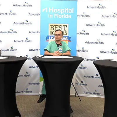 AdventHeath's Morning Briefing featuring Dr. Raval and Dr. Nibhanupudy