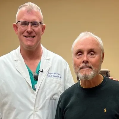 Surgeon at AdventHealth New Smyrna Beach saves patient's hand after removing large, hidden splinter that was causing serious infection