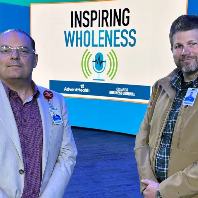 Dr. Victor Herrera and Rob Purinton appear on AdventHealth's Inspiring Wholeness podcast.