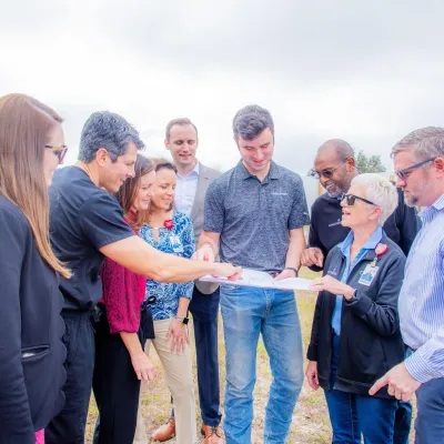 Fruitland Park site visit with leaders and partners