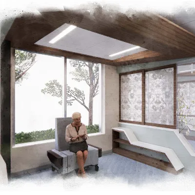 Rendering of the new AdventHealth Gordon Cancer Center