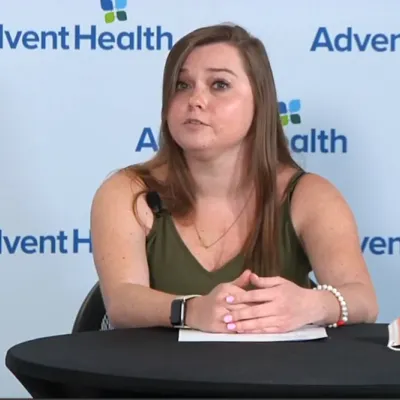 Savannah Nissel on Morning Briefing speaking about her heart transplant