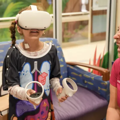 AdventHealth Patient with Child Life Specialist