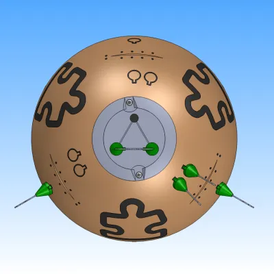Top view of a robotic surgery training model