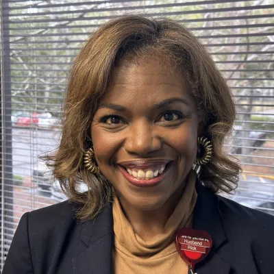 Kia Blair, in her office