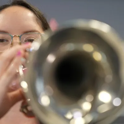 Lauren Perrotta, AdventHealth project manager and orchestra trumpet player, joined the ensemble of Treemonisha, Scott Joplin’s rarely performed opera.