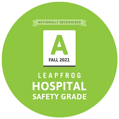 AdventHealth is an nationally accredited Safety-Graded Hospital by Leapfrog for Fall of 2021