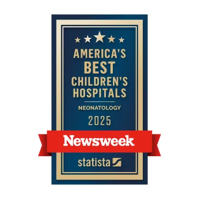 Newsweek award badge.