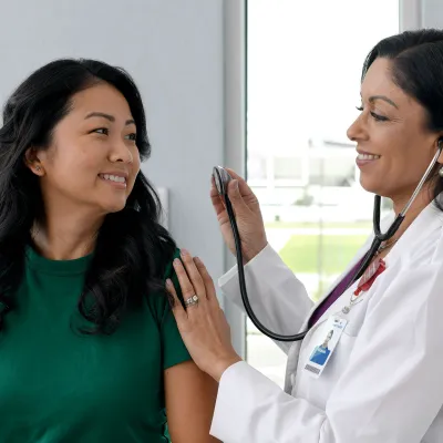 Provider with patient 