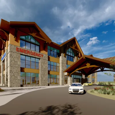 Rendering of the AdventHealth Aurora Highlands ER