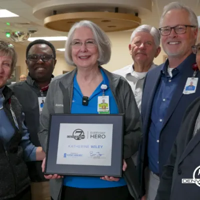 Katherine Wiley receives the Everyday Hero award