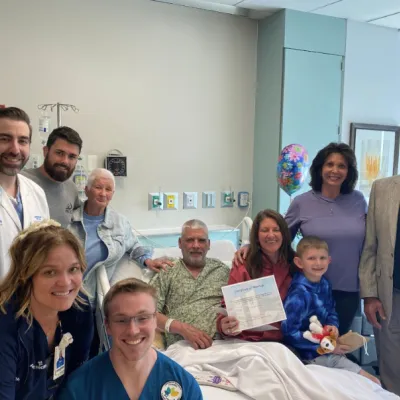 Wedding in a hospital room