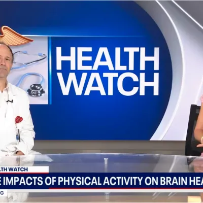 Dr. Kirk Erickson doing a news interview