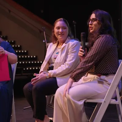 Jennifer Adams-Carrasquillo is on the far left and runs the education program at OFS, Senior Direcor of Education. 