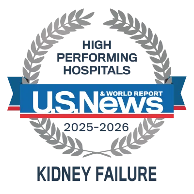 US News 2025-2026 High Performing Kidney Failure
