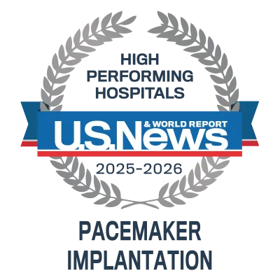 US News 2025-2026 High Performing Pacemaker Implantation