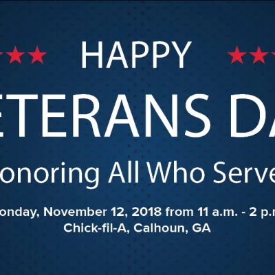 A flyer for Veteran's Day