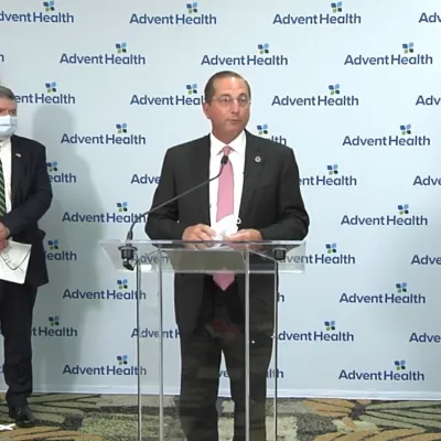 HHS Secretary Azar Press Conference at AH Orlando