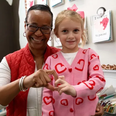 ‘Heart twins’: Little girl and kindergarten teacher share special bond after open-heart surgeries