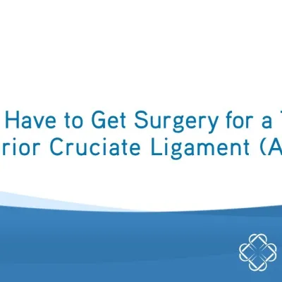 Do I Have to Get Surgery for a Torn ACL? | Q&A | Dr. Sean Keyes | BEAR Implant | Miach Orthopaedics